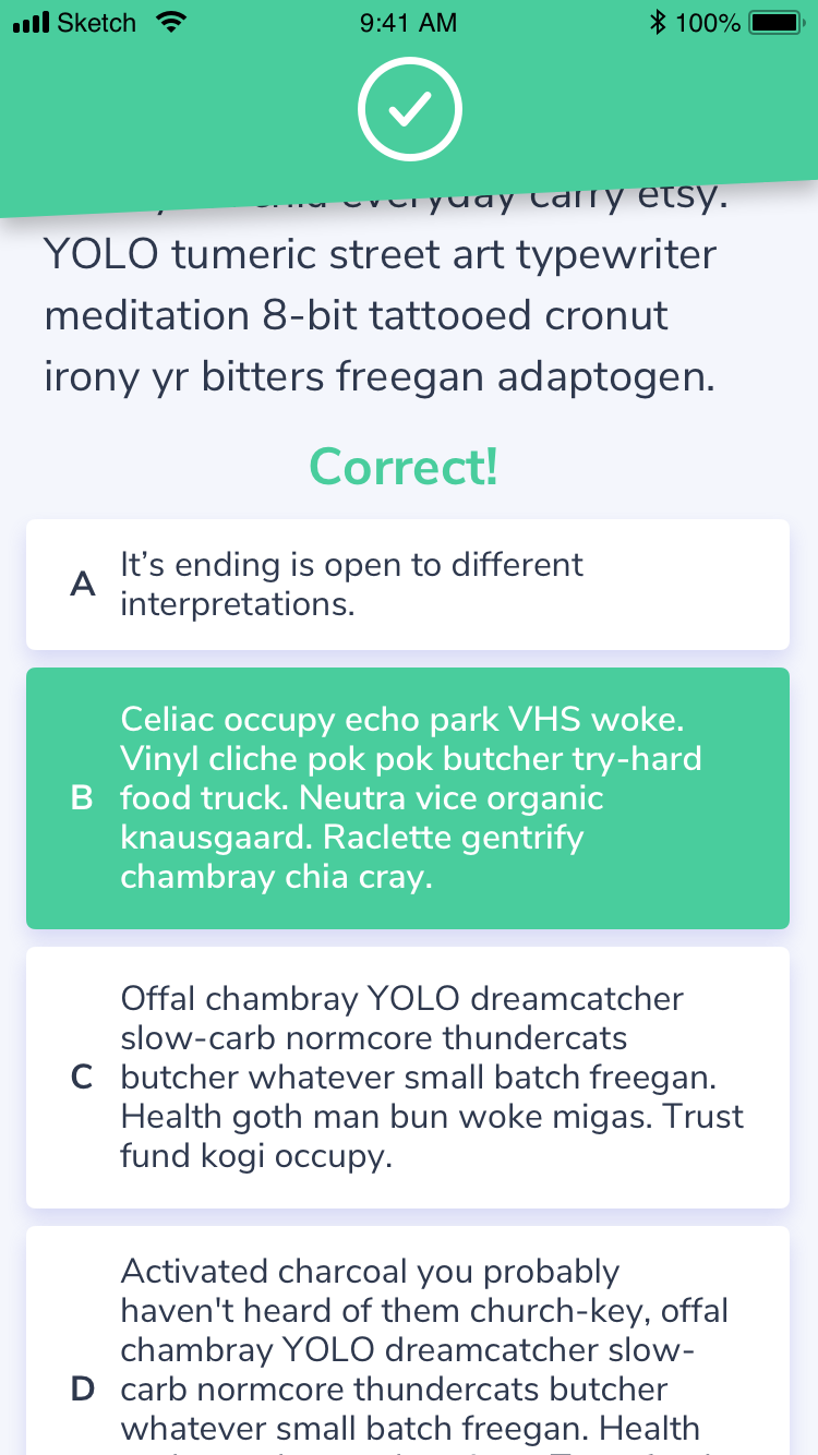 Incorrect with explanation